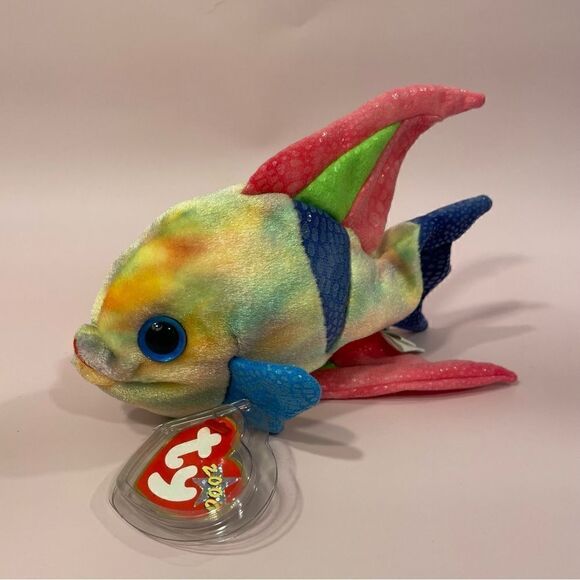 Aruba The Fish 2000 Ty Original Beanie Baby Excellent Used Condition NWT 7” long - Picture 1 of 8